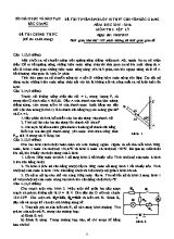 Đề thi vào Lớp 10 THPT chuyên Bắc Giang môn Vật lý - Năm học 2015-2016 - Sở giáo dục và đào tạo Bắc Giang
